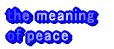 the meaning of  peace